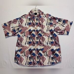 Liberty Print Casual Button Down Shirt